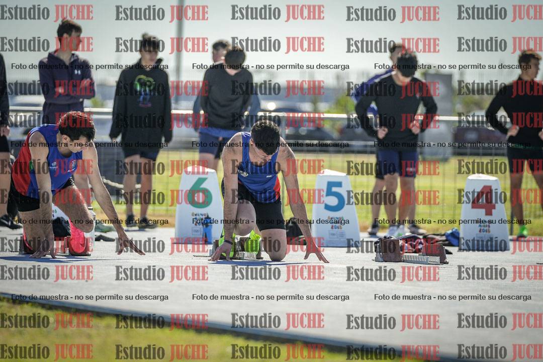 Fotos de los 100 m llanos de varones