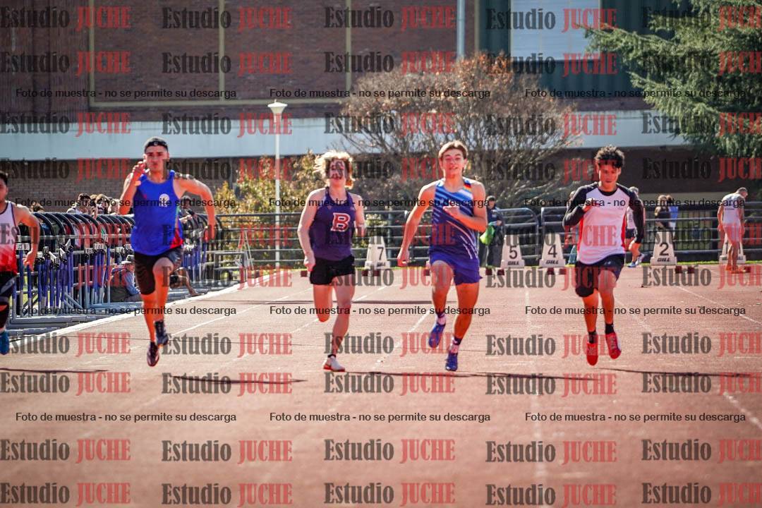 Fotos de los 100 m llanos de varones