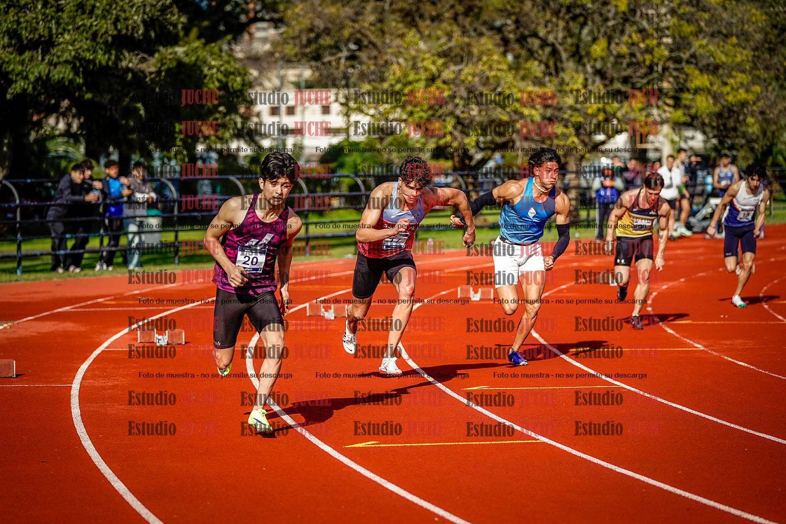 Fotos de los 200 m de varones
