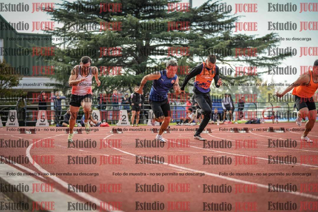 Fotos de los 100 m llanos de varones