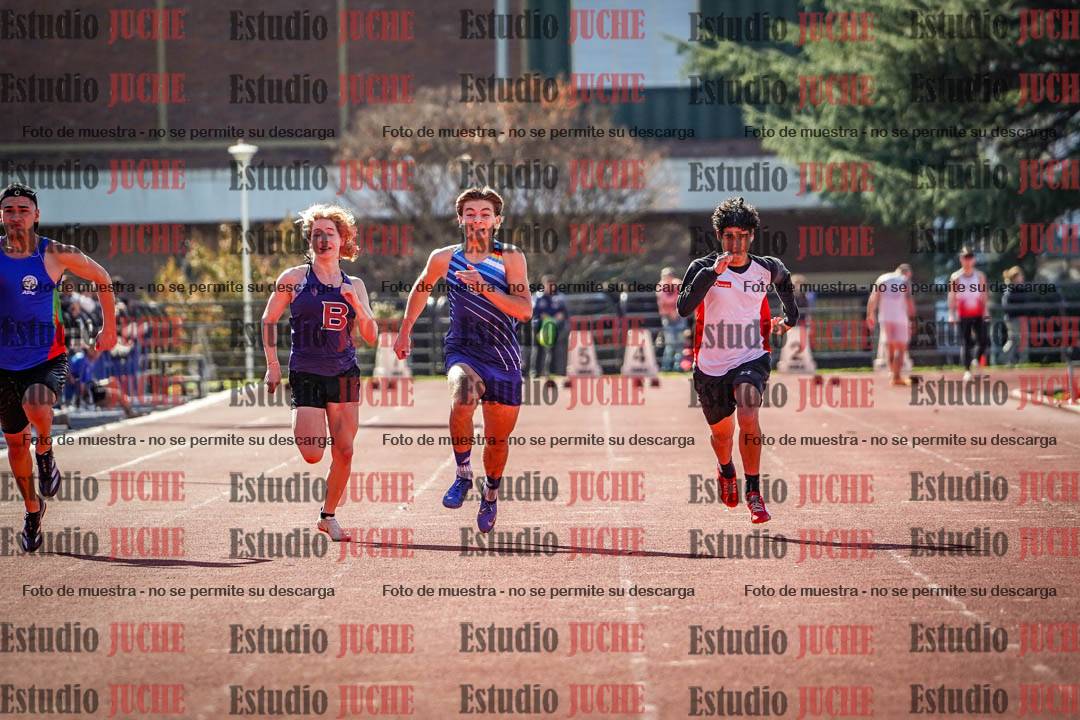 Fotos de los 100 m llanos de varones