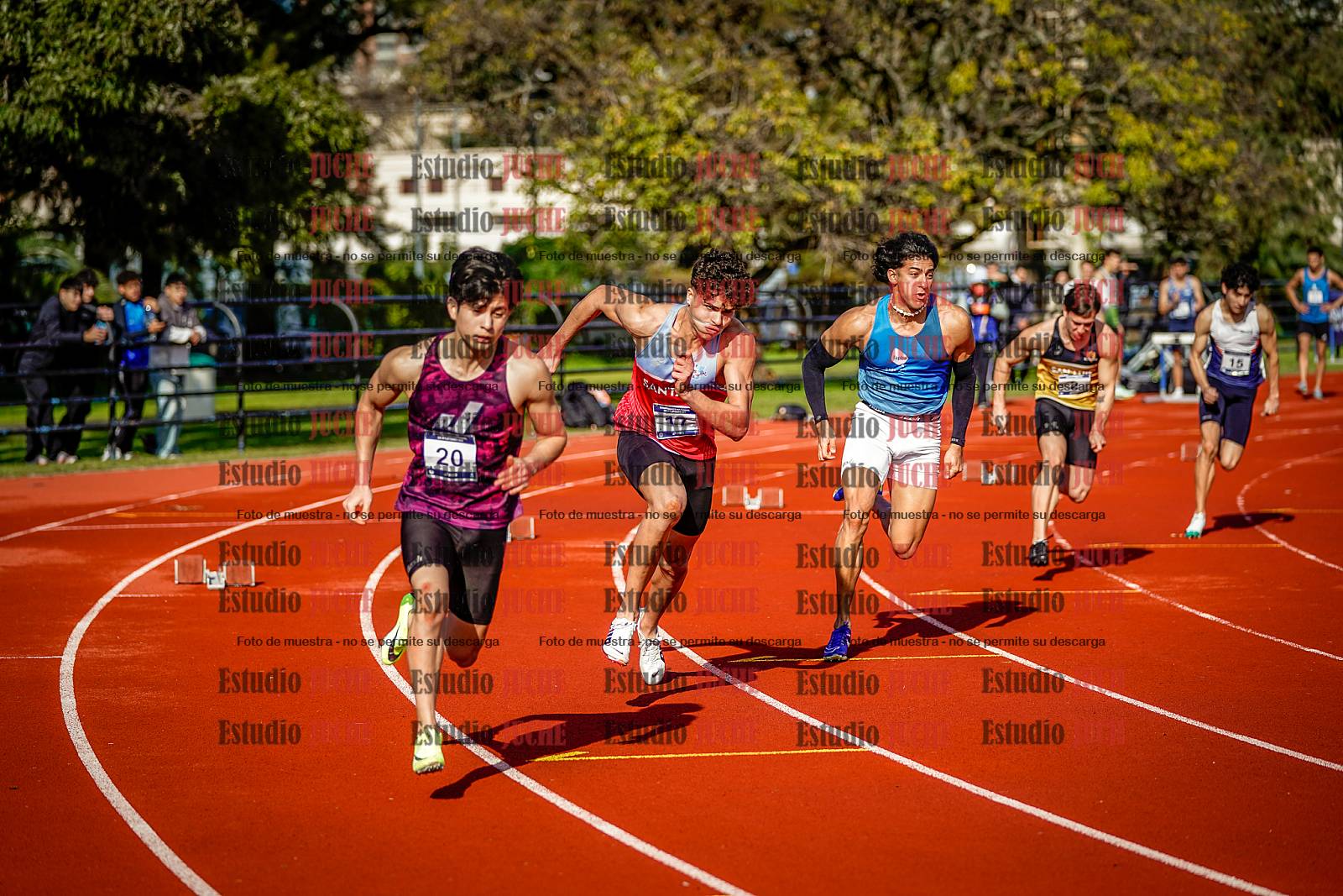 Fotos de los 200 m de varones