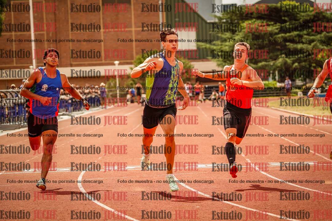 Fotos de los 100 m llanos de varones