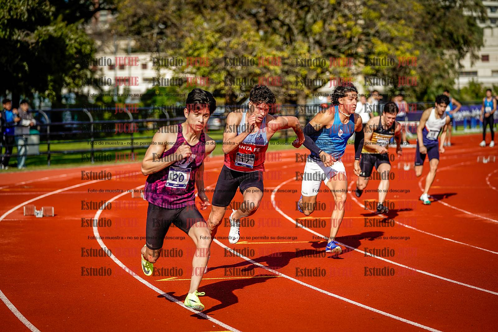 Fotos de los 200 m de varones