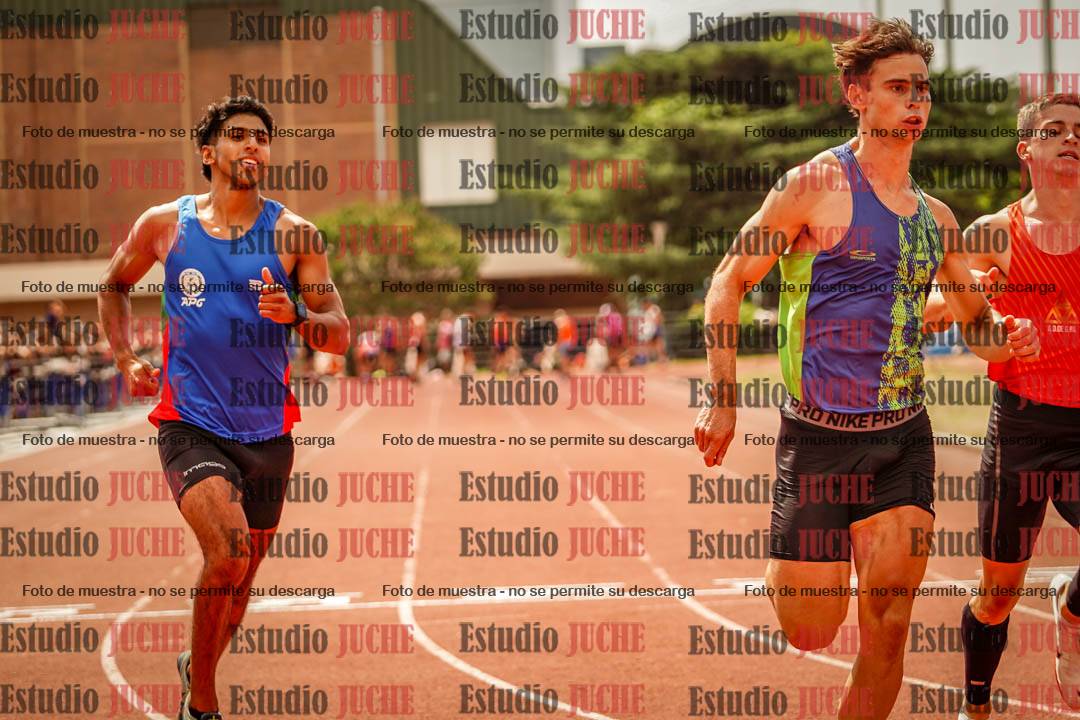 Fotos de los 100 m llanos de varones