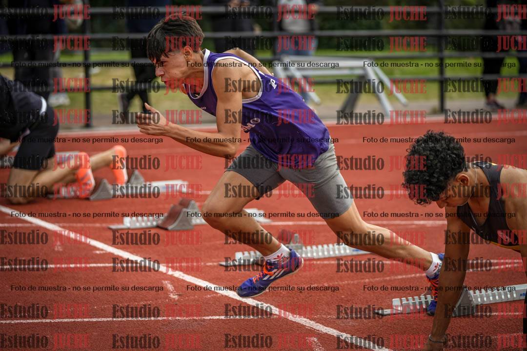 Fotos de los 100 m llanos de varones