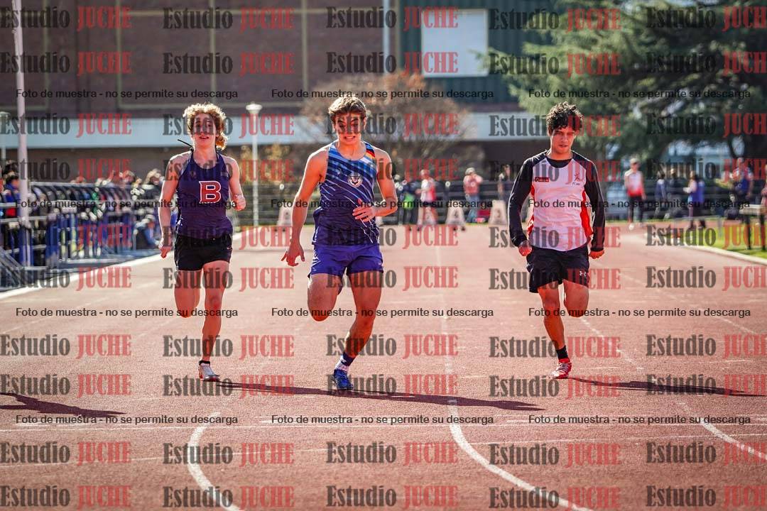 Fotos de los 100 m llanos de varones