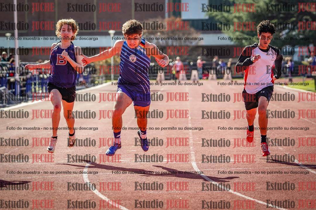Fotos de los 100 m llanos de varones