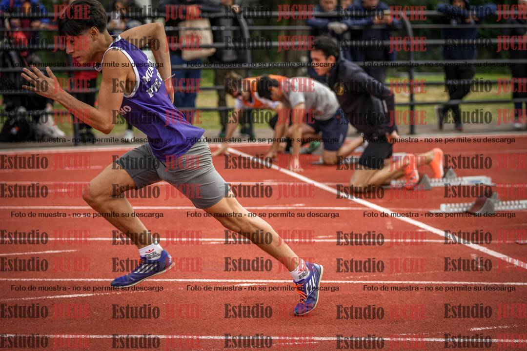Fotos de los 100 m llanos de varones