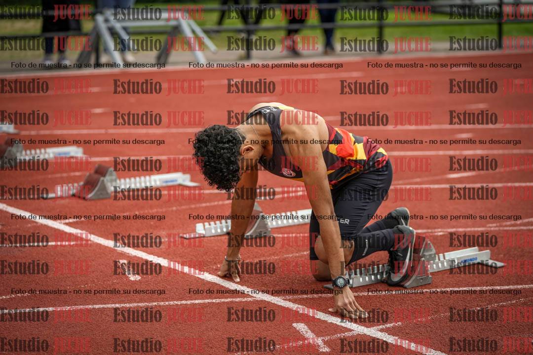 Fotos de los 100 m llanos de varones