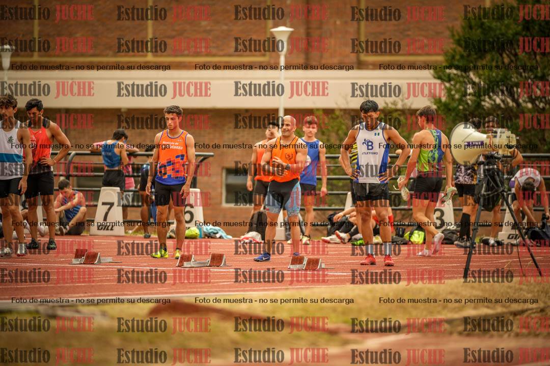 Fotos de los 100 m llanos de varones