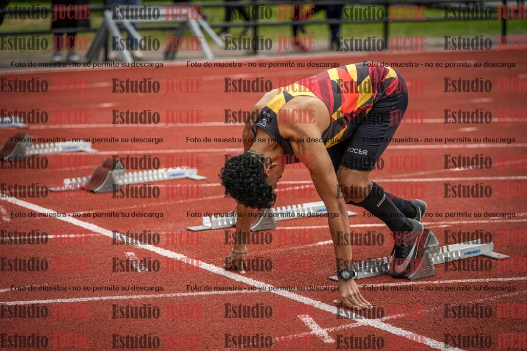 Fotos de los 100 m llanos de varones