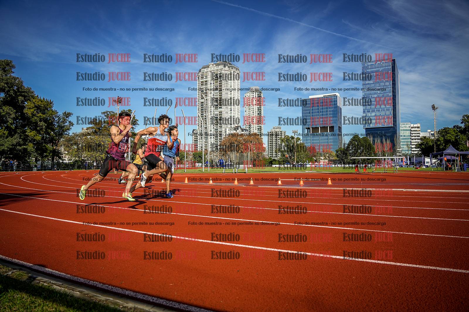 Fotos de los 200 m de varones