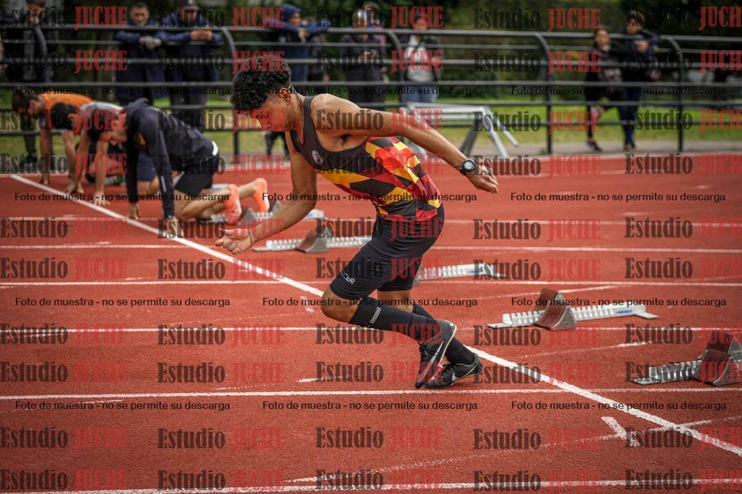 Fotos de los 100 m llanos de varones