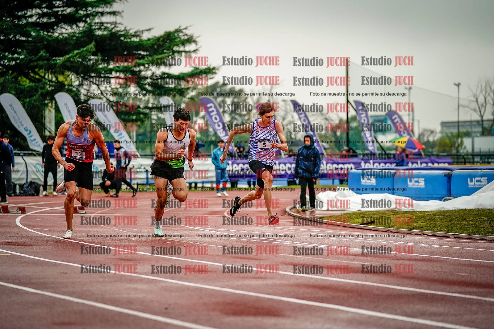 Fotos de los 100 m llanos de varones