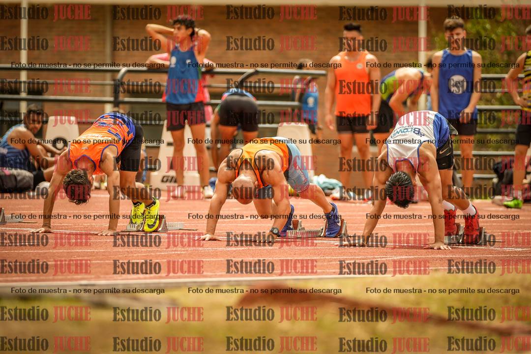 Fotos de los 100 m llanos de varones