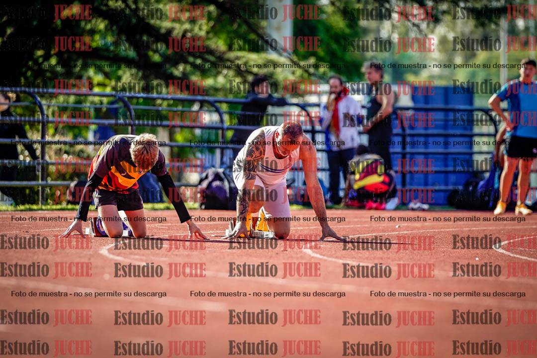Fotos de los 100 m llanos de varones