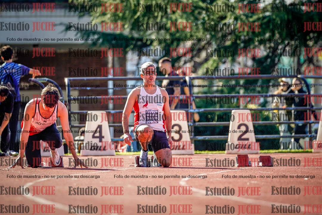 Fotos de los 100 m llanos de varones