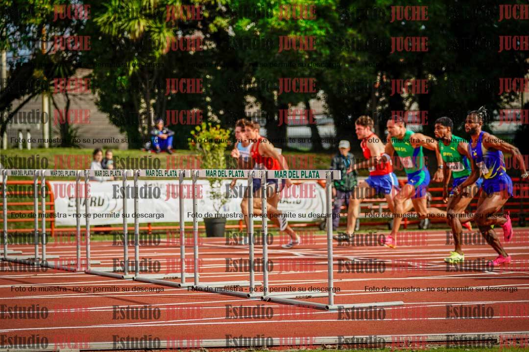 Fotos de los 110 m con vallas de varones - FINAL
