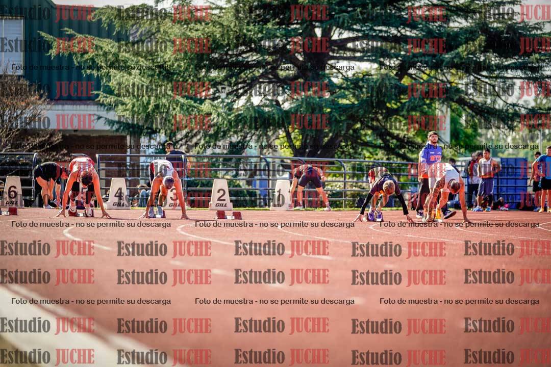 Fotos de los 100 m llanos de varones