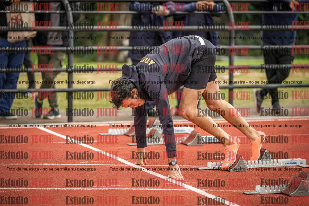 Fotos de los 100 m llanos de varones