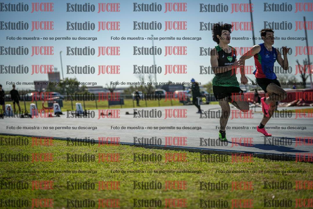 Fotos de los 100 m llanos de varones