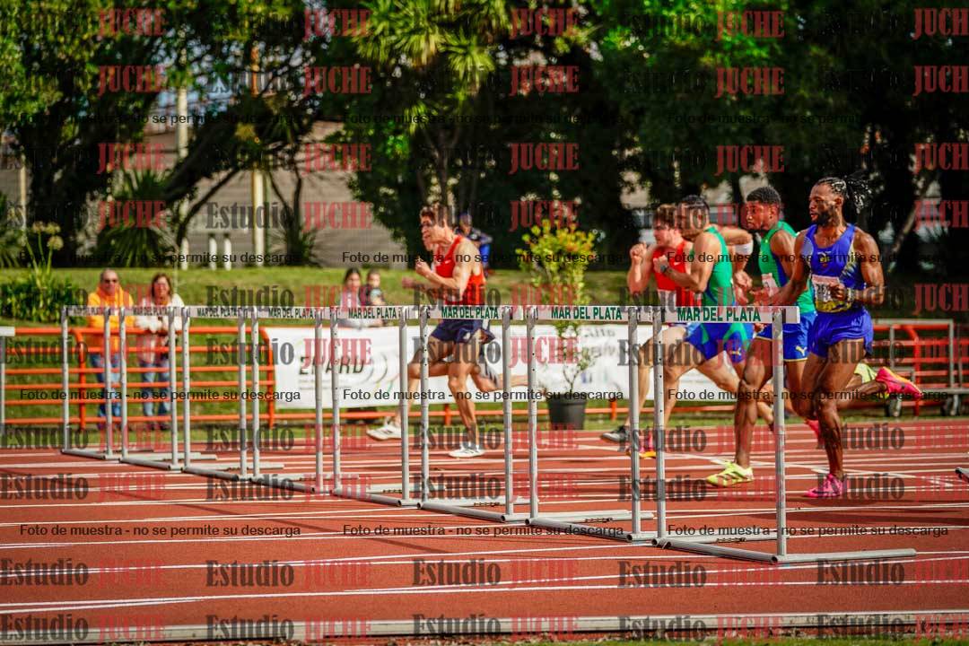 Fotos de los 110 m con vallas de varones - FINAL