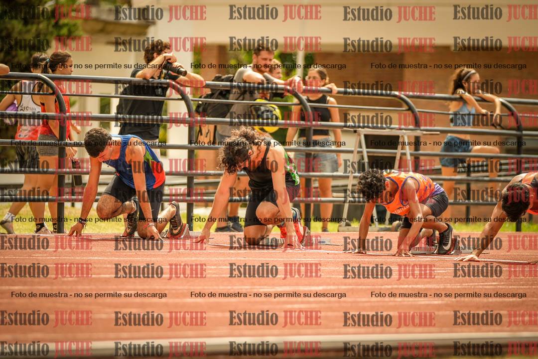 Fotos de los 100 m llanos de varones