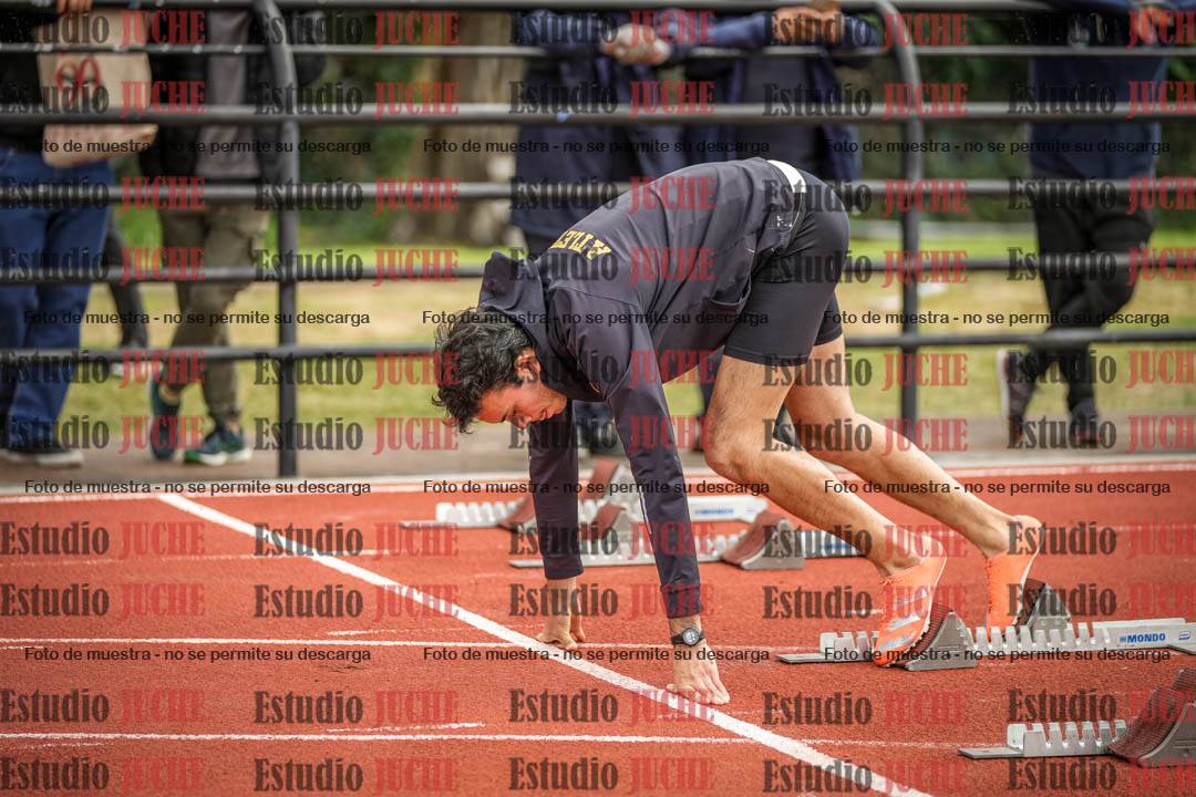 Fotos de los 100 m llanos de varones