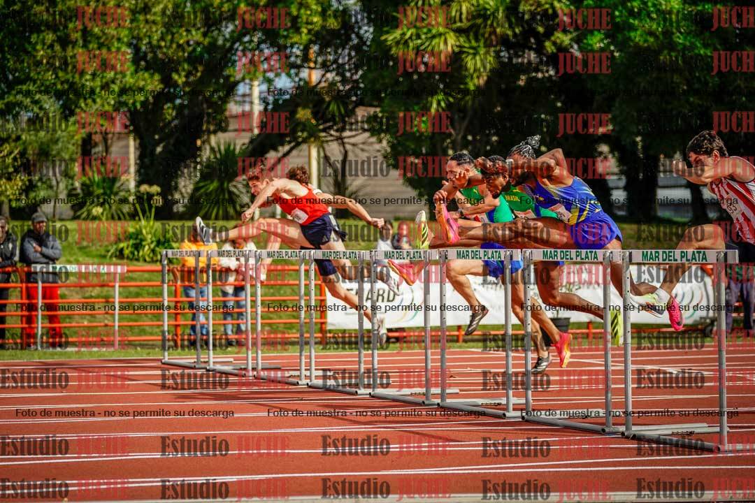 Fotos de los 110 m con vallas de varones - FINAL