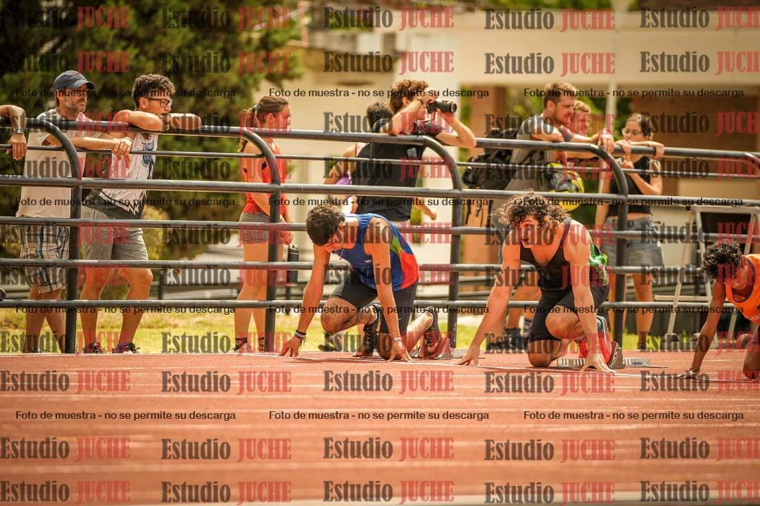 Fotos de los 100 m llanos de varones