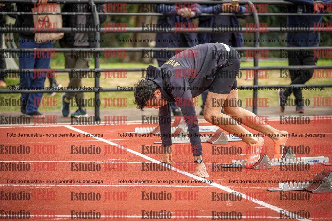 Fotos de los 100 m llanos de varones