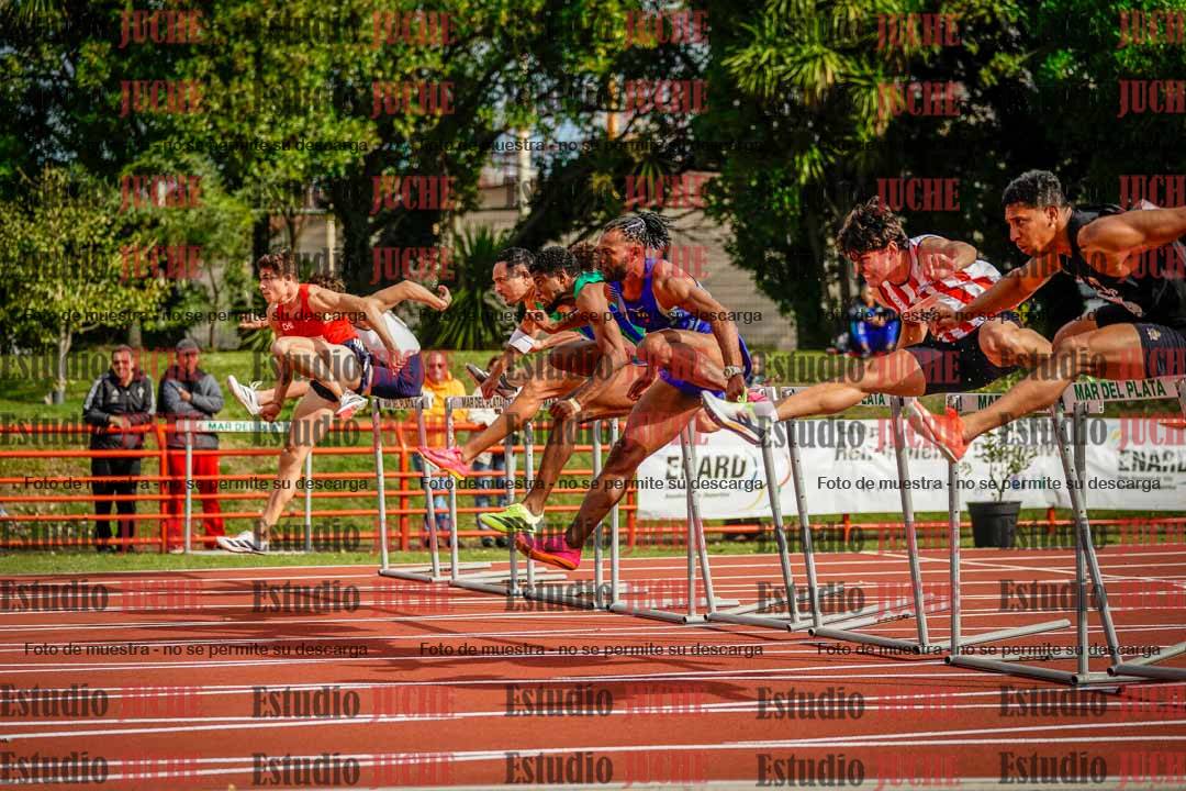 Fotos de los 110 m con vallas de varones - FINAL