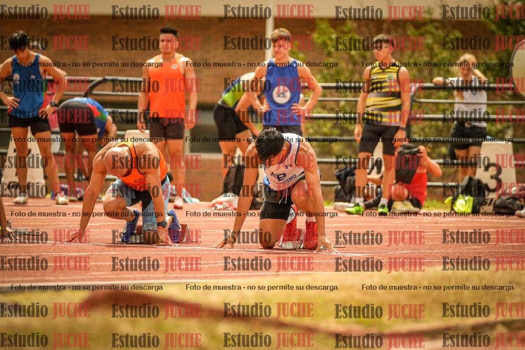 Fotos de los 100 m llanos de varones