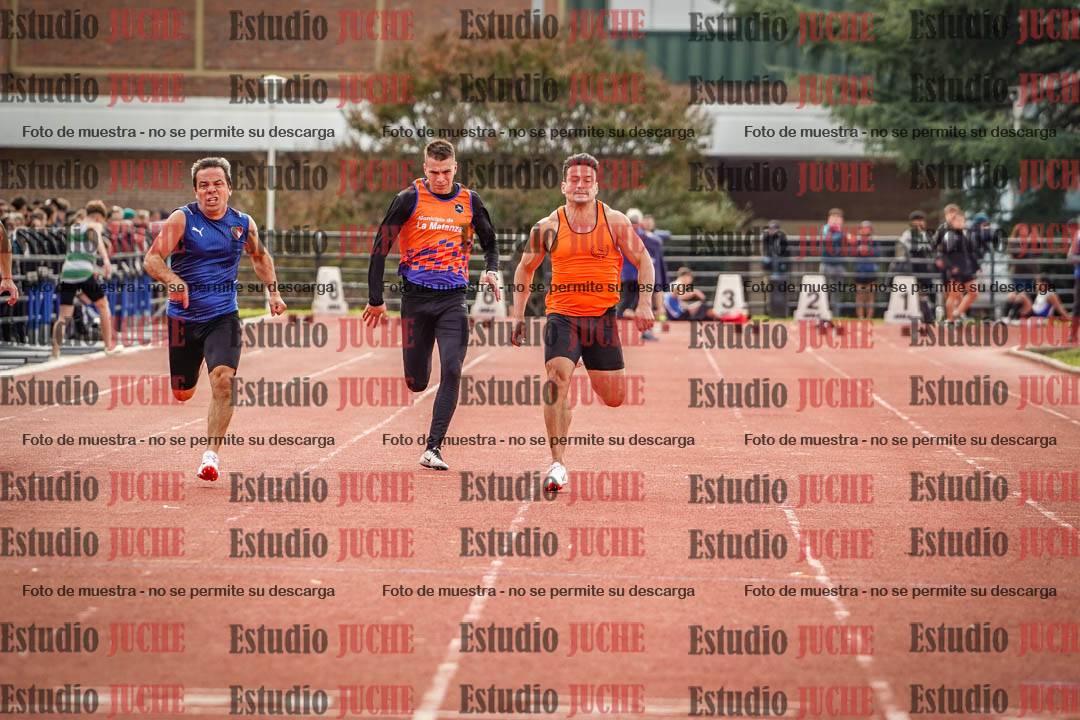 Fotos de los 100 m llanos de varones
