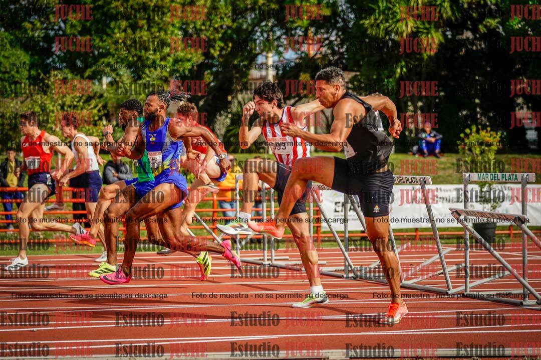 Fotos de los 110 m con vallas de varones - FINAL