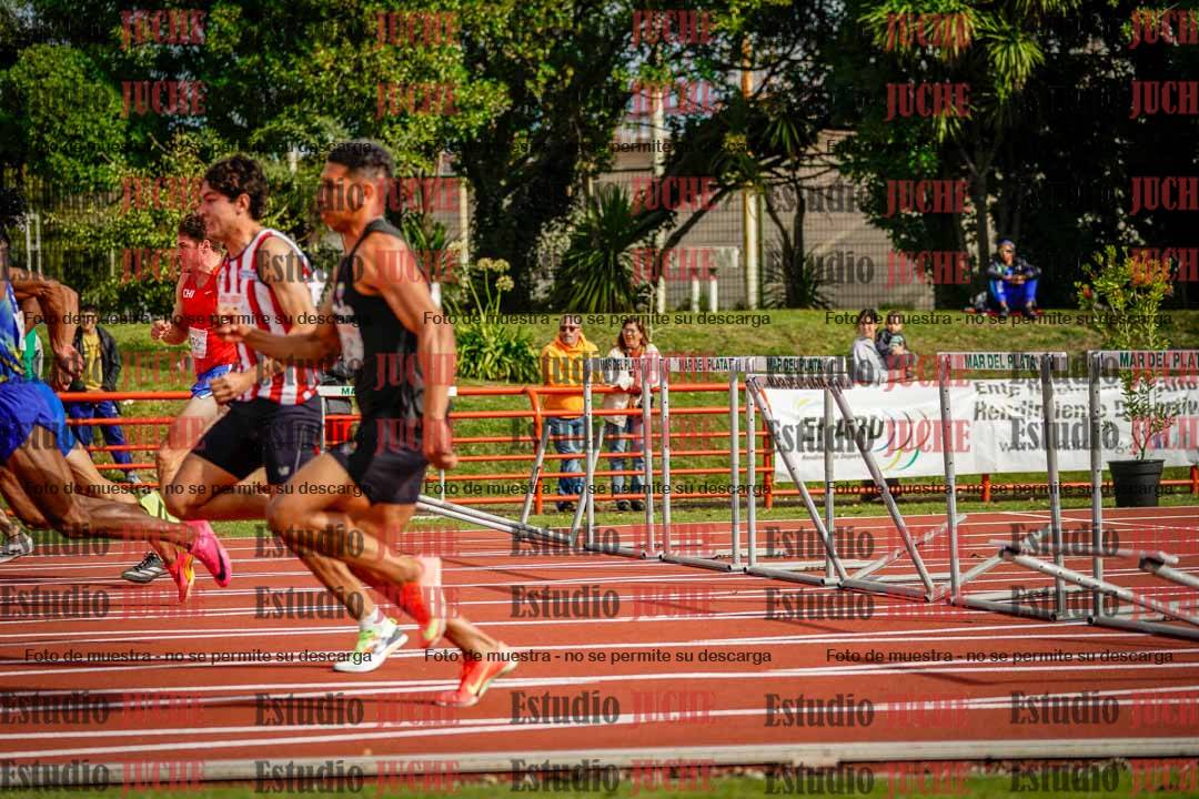 Fotos de los 110 m con vallas de varones - FINAL