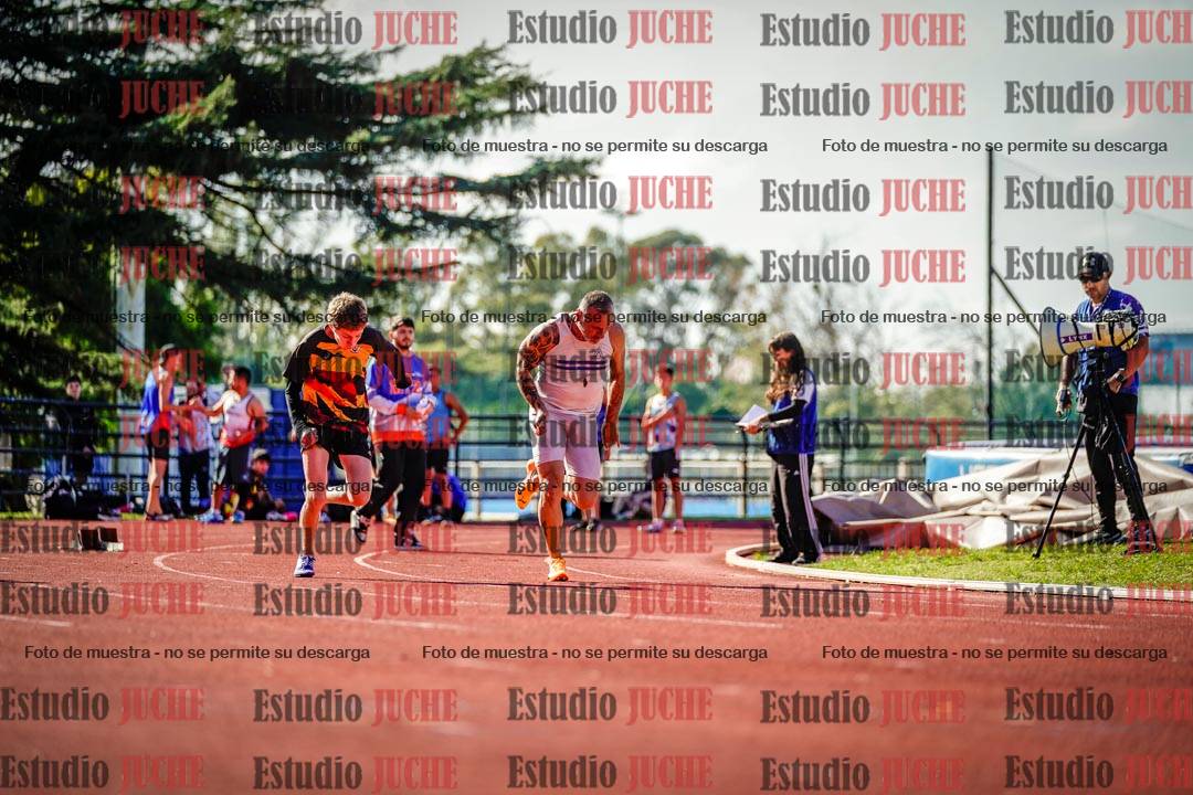 Fotos de los 100 m llanos de varones