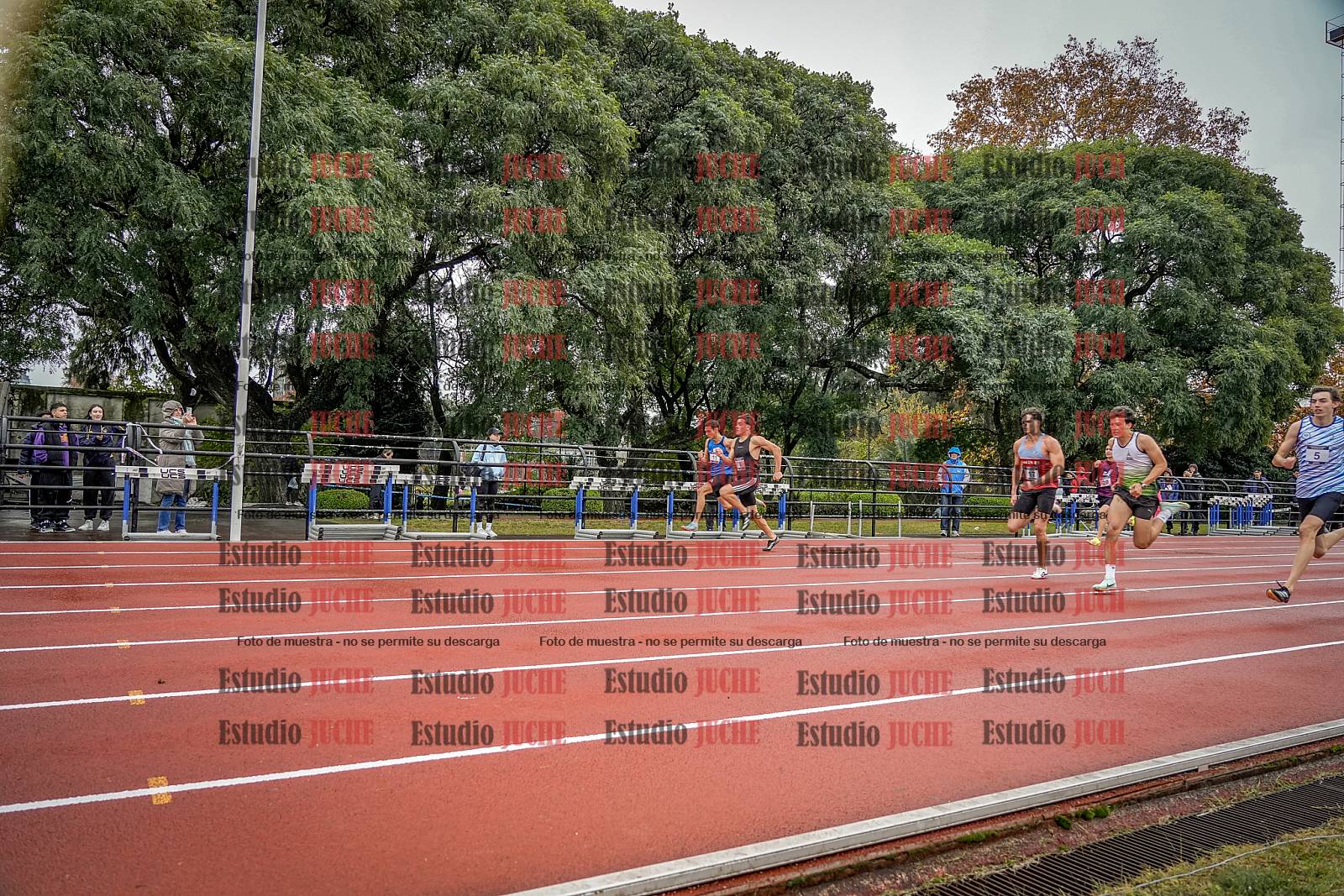 Fotos de los 100 m llanos de varones