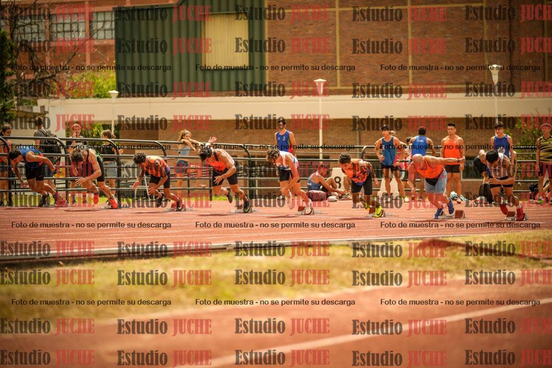 Fotos de los 100 m llanos de varones
