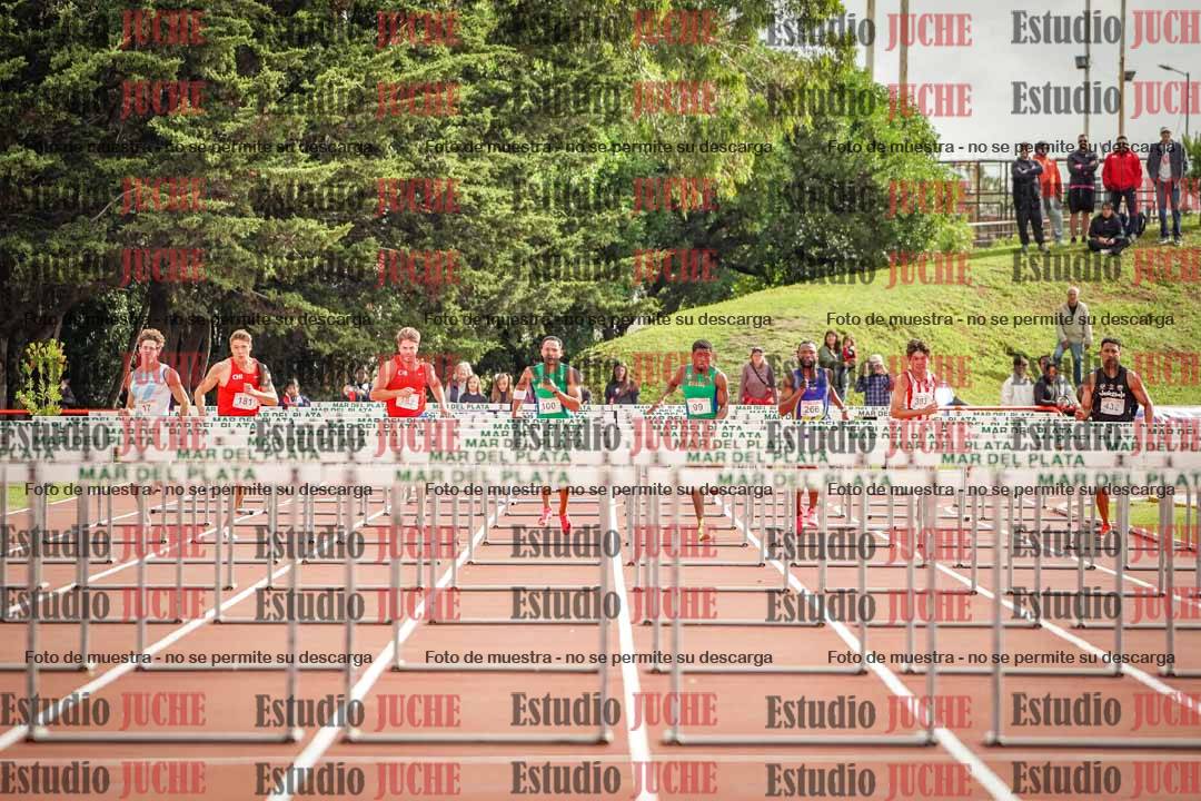 Fotos de los 110 m con vallas de varones - FINAL