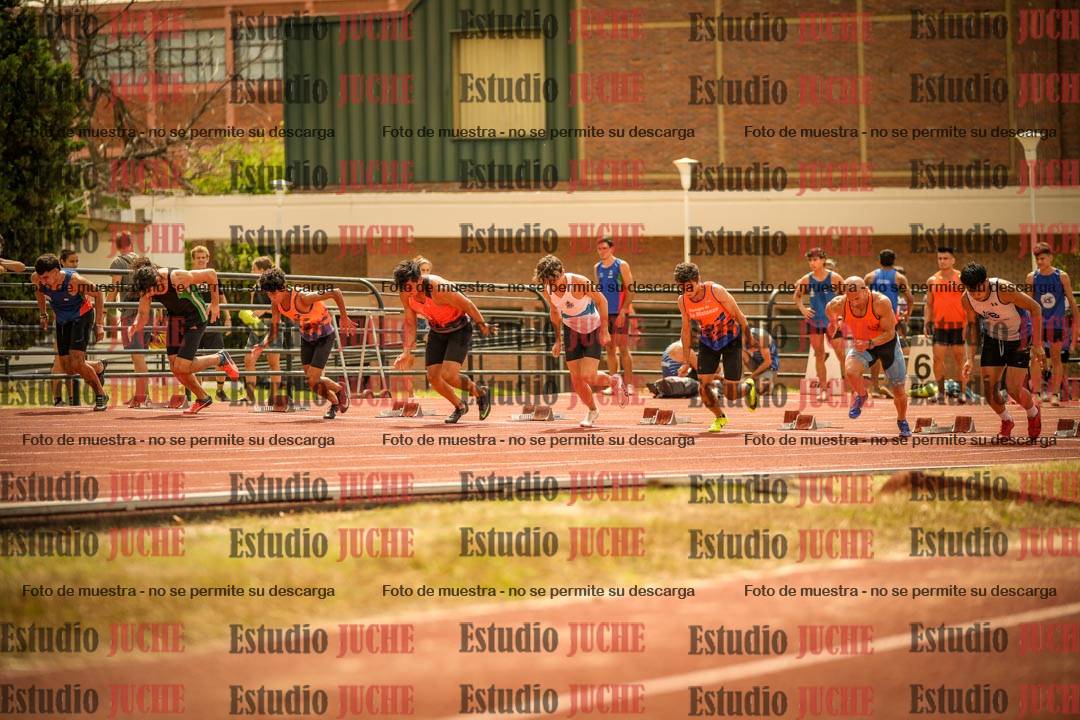 Fotos de los 100 m llanos de varones