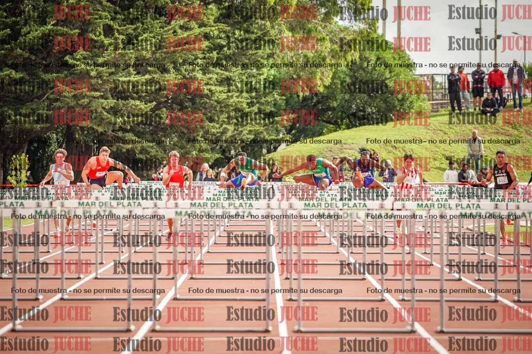 Fotos de los 110 m con vallas de varones - FINAL