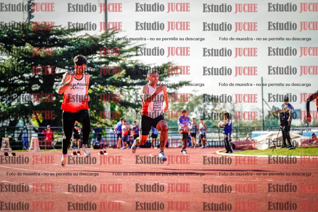 Fotos de los 100 m llanos de varones