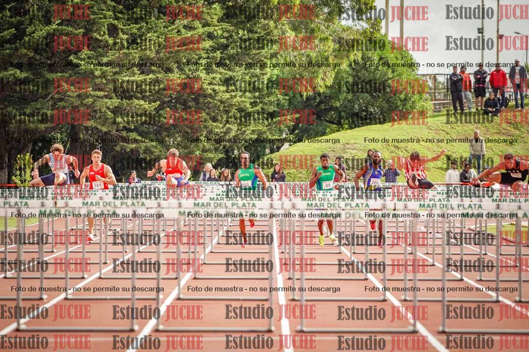 Fotos de los 110 m con vallas de varones - FINAL