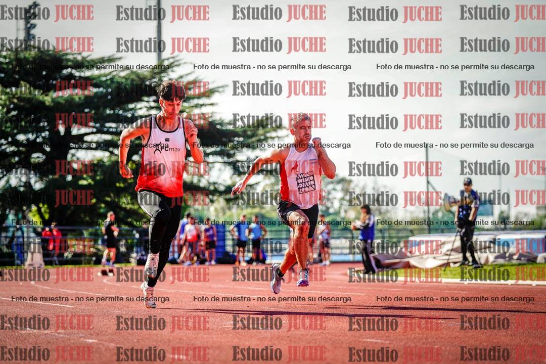 Fotos de los 100 m llanos de varones