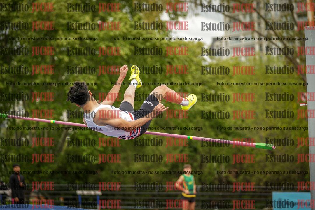 Fotos del salto en alto de varones