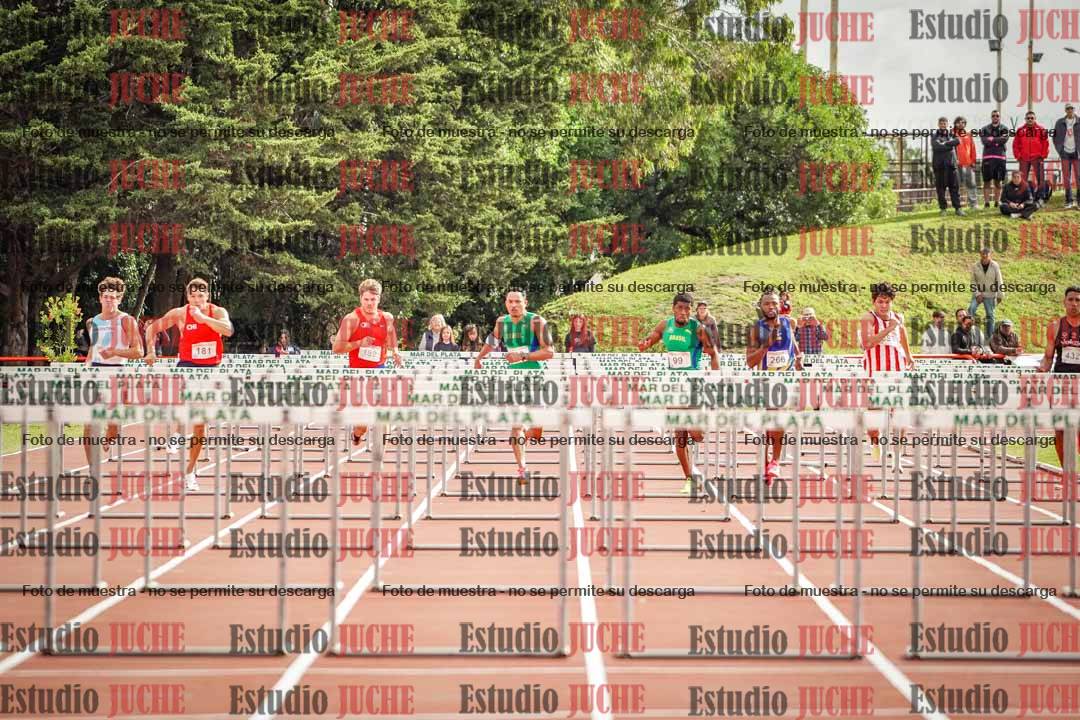 Fotos de los 110 m con vallas de varones - FINAL