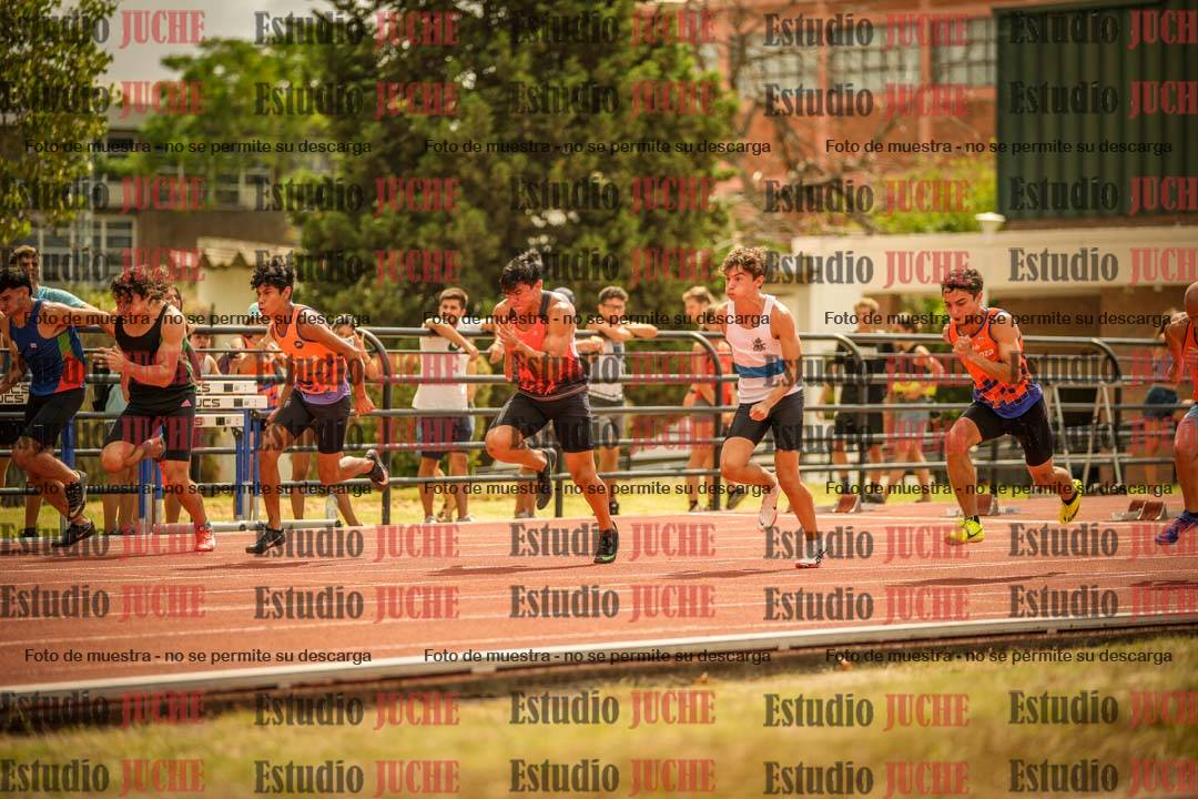 Fotos de los 100 m llanos de varones