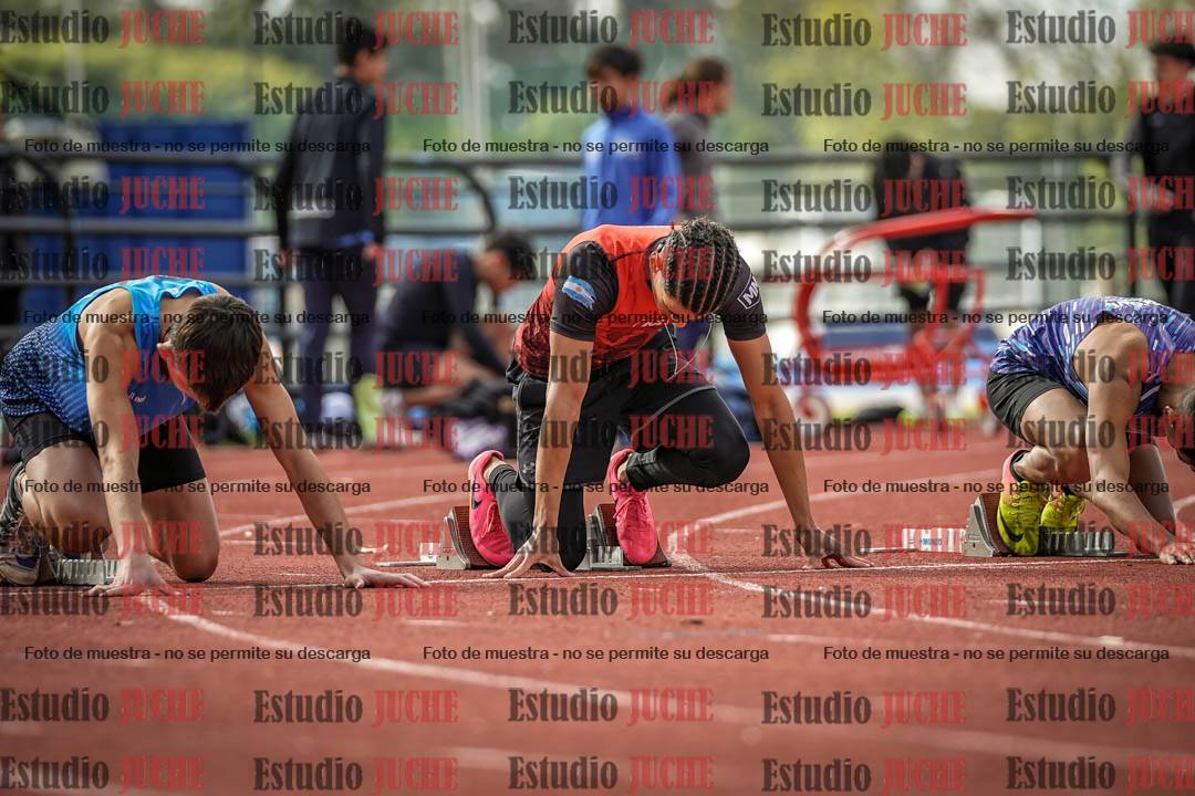 Fotos de los 100 m llanos de varones